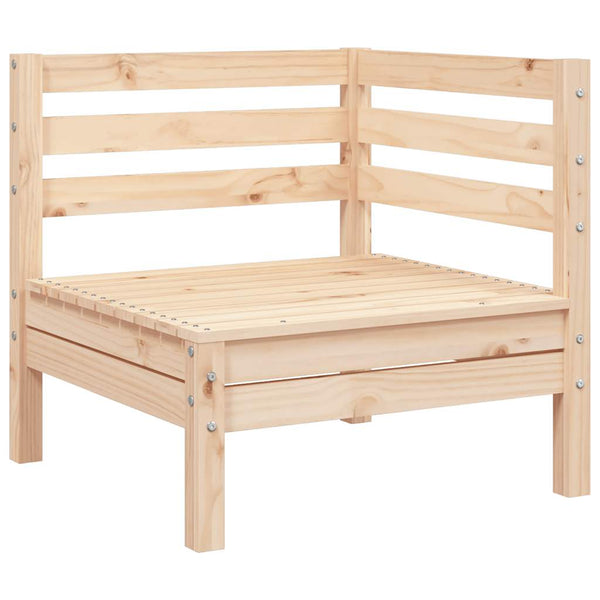 Gartensofa mit Ottomane Mach (2-Sitzer, Kiefer)