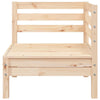 Gartensofa mit Ottomane Mach (2-Sitzer, Kiefer)