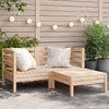 Gartensofa mit Ottomane Mach (2-Sitzer, Kiefer)
