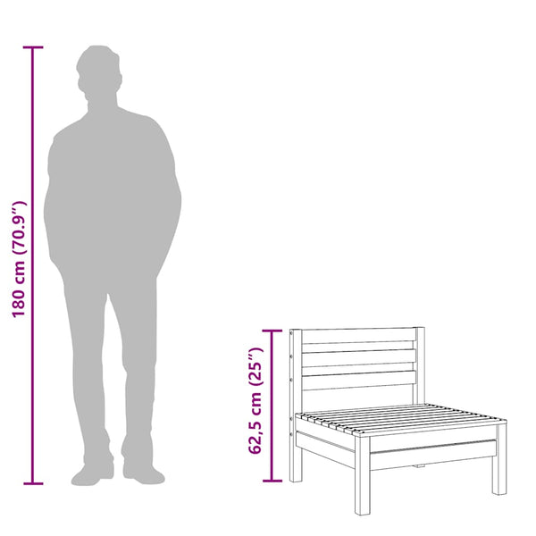 Gartencouch Mach (3-Sitzer, Douglasie)