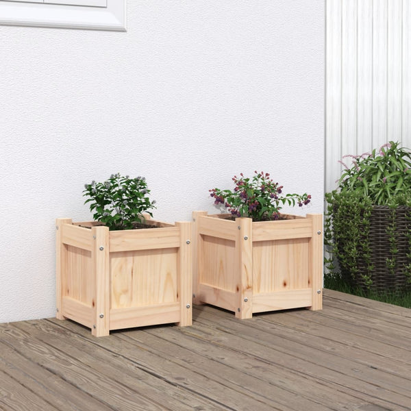 Blumenkästen Orna (2 Stk. Kiefernholz)
