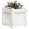 Weiße Blumenkästen Orna für den Außenbereich (2 Stk. Kiefer)