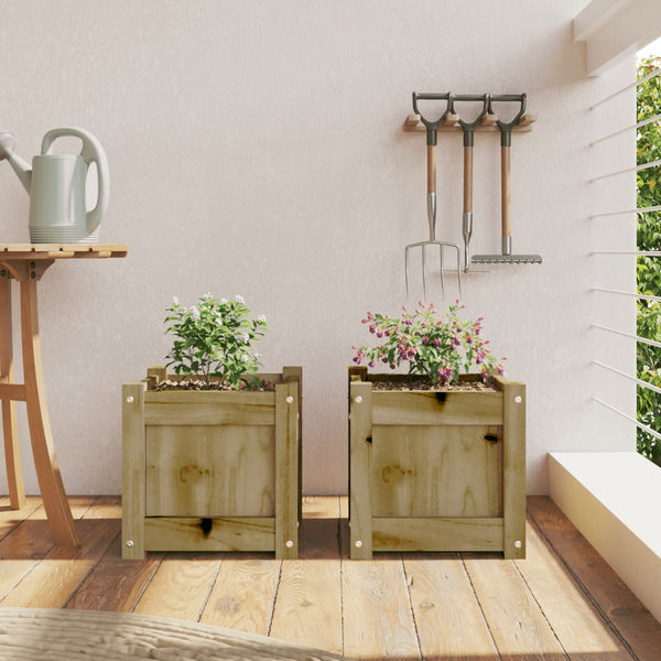 Imprägnierte Blumenkästen Orna (2 Stk. Kiefer)
