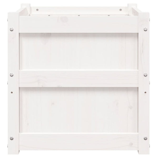 Weiße Blumenkästen für draußen Andrasi (2 Stück Kiefer)