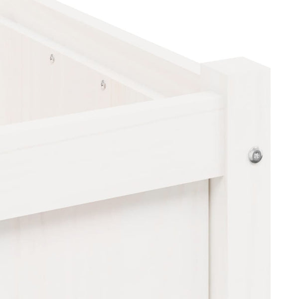 Weiße Blumenkästen für draußen Andrasi (2 Stück Kiefer)