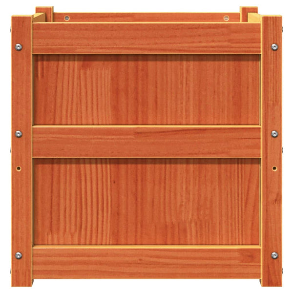Wachsbraune Blumenkästen Andrasi (2 St. Kiefernholz)