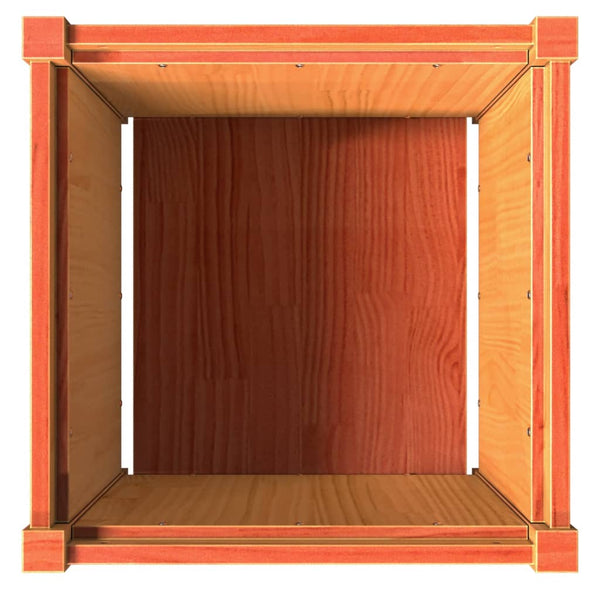 Wachsbraune Blumenkästen Andrasi (2 St. Kiefernholz)