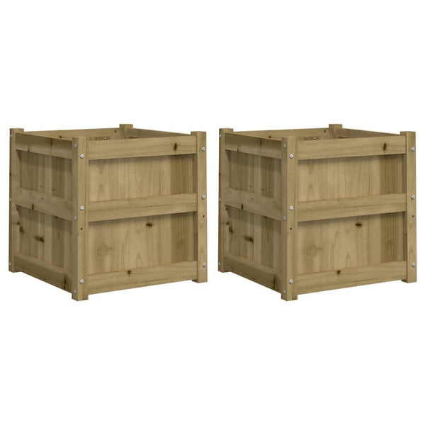 Imprägnierte Blumenkästen für den Außenbereich Andrasi (2 Stück Kiefer)