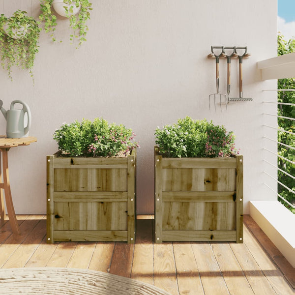 Imprägnierte Blumenkästen für den Außenbereich Andrasi (2 Stück Kiefer)