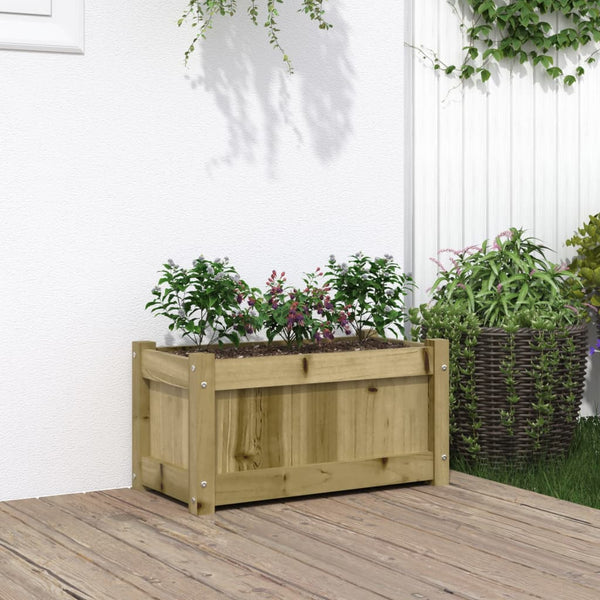 Außenblumenkasten Carl 60x31x31cm (kesseldruckimprägniertes Kiefernholz)