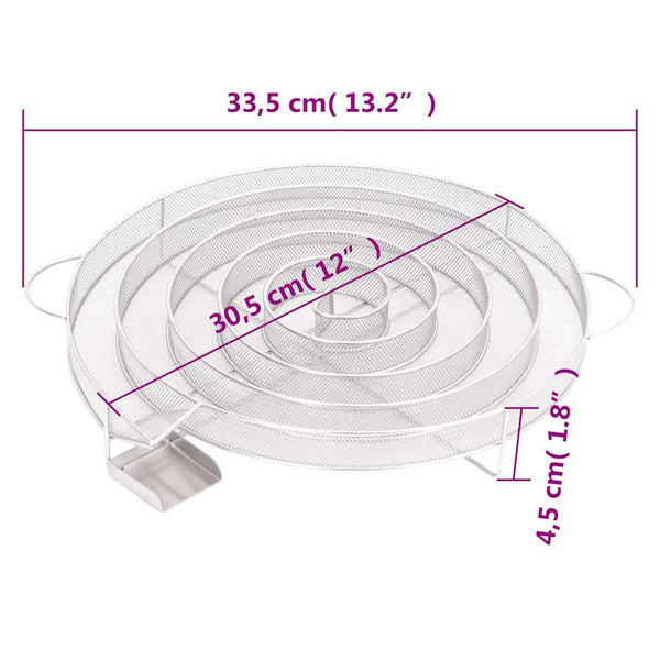 Ruostumaton teräs kylmäsavugeneraattori Sylvius 33,5cm