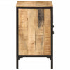 Badezimmer-Waschtischunterschrank Eunica 55x35x60cm (Mangoholz und Eisen)
