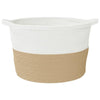Wäschekorb Beige und Weiß Sistems Ø60x36cm (Baumwolle)