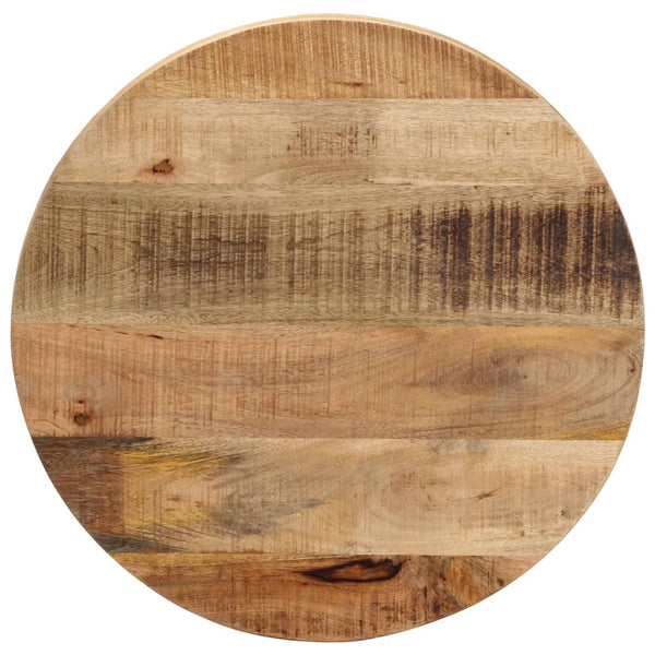 Tischplatte Cec Ø 60x1,5cm (rund, Mango Massivholz, sägerau)