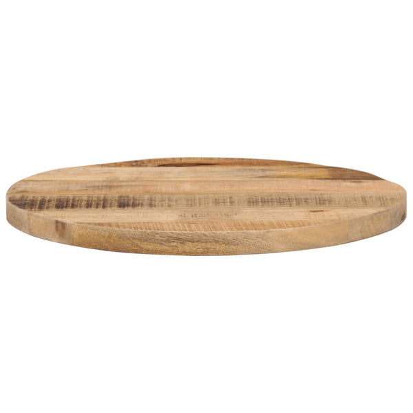 Tischplatte Cec Ø 60x1,5cm (rund, Mango Massivholz, sägerau)
