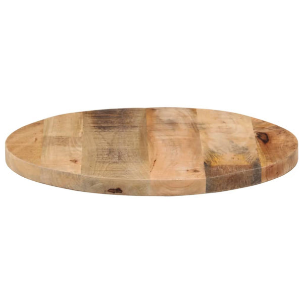 Tischplatte Cec Ø 60x1,5cm (rund, Mango Massivholz, sägerau)