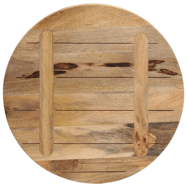 Tischplatte Cec Ø 60x1,5cm (rund, Mango Massivholz, sägerau)