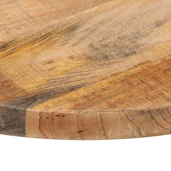 Tischplatte Cec Ø 60x1,5cm (rund, Mango Massivholz, sägerau)