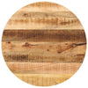 Tischplatte Cec Ø 80x1,5cm (rund, grobes Mangoholz)
