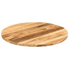 Tischplatte Cec Ø 80x1,5cm (rund, grobes Mangoholz)
