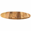 Tischplatte Cec Ø 80x1,5cm (rund, grobes Mangoholz)