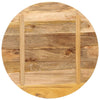 Tischplatte Cec Ø 80x1,5cm (rund, grobes Mangoholz)