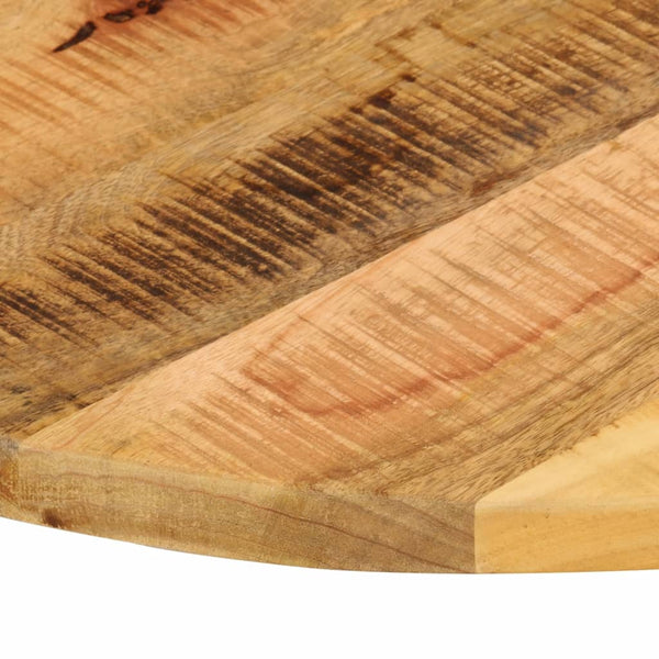 Tischplatte Cec Ø 80x1,5cm (rund, grobes Mangoholz)