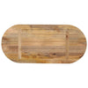 Tischplatte 80x40x2,5cm Alustria (ovales Mangoholz)