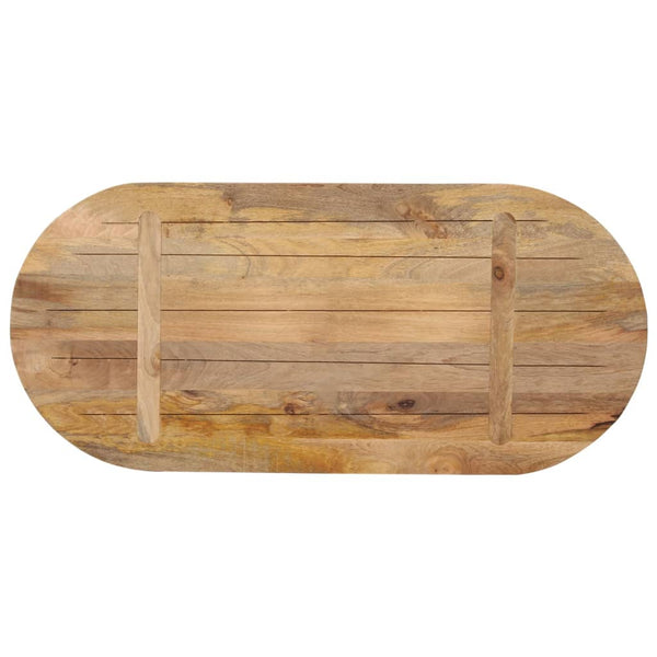 Tischplatte 80x40x2,5cm Alustria (ovales Mangoholz)