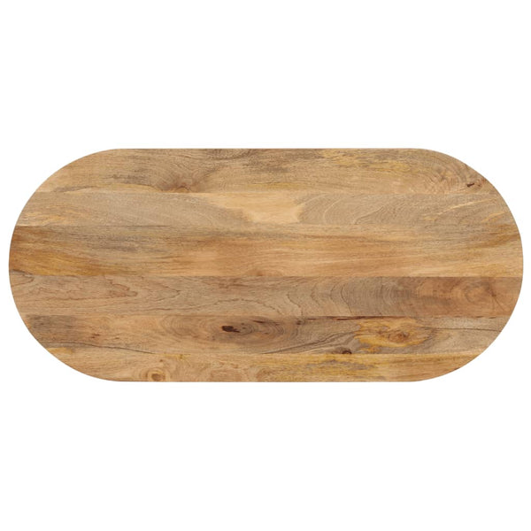 Pöytälevy Alustria 140x60x3,8cm (ovaali mangopuu)
