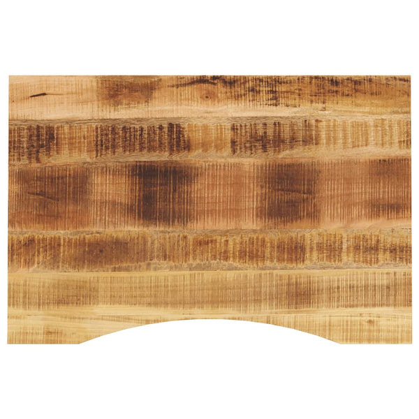 Tischplatte mit Bogen Ocsi 100x60x2,5cm (Mangoholz grob)