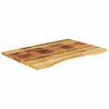 Tischplatte mit Bogen Ocsi 100x60x2,5cm (Mangoholz grob)