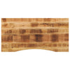 Tischplatte geschwungen Shawn 140x60x2,5cm (Mangoholz grob)