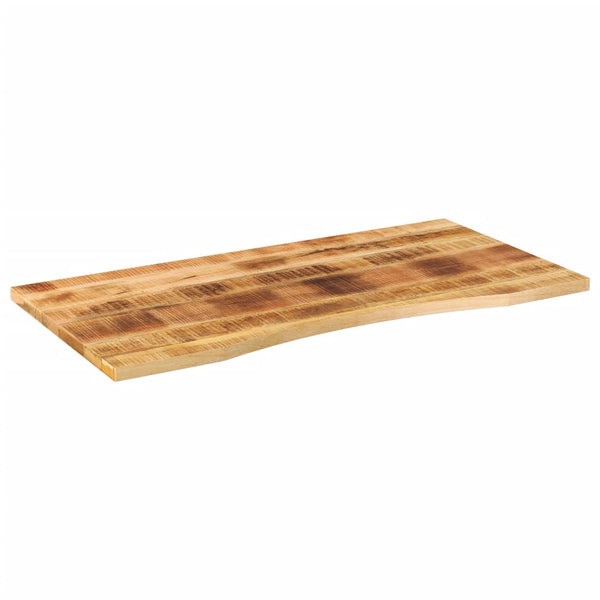 Tischplatte geschwungen Shawn 140x60x2,5cm (Mangoholz grob)