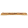 Tischplatte geschwungen Shawn 140x60x2,5cm (Mangoholz grob)