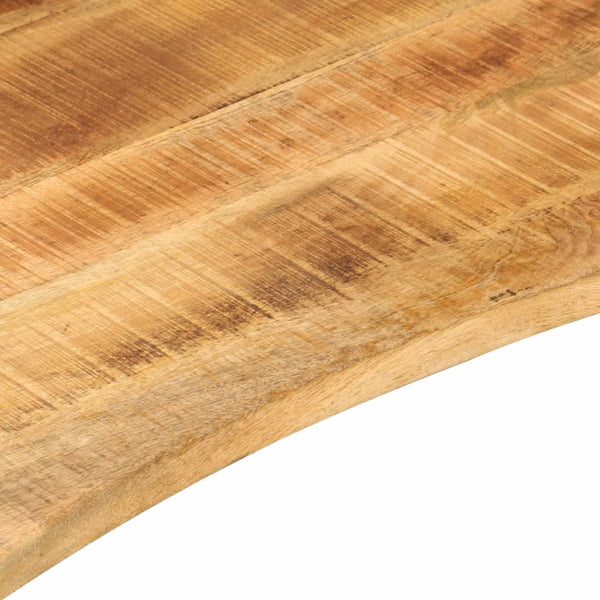 Tischplatte geschwungen Shawn 140x60x2,5cm (Mangoholz grob)