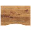 Tischplatte mit Bogen Erzsebet 100x50x2,5cm (raues Mangoholz)