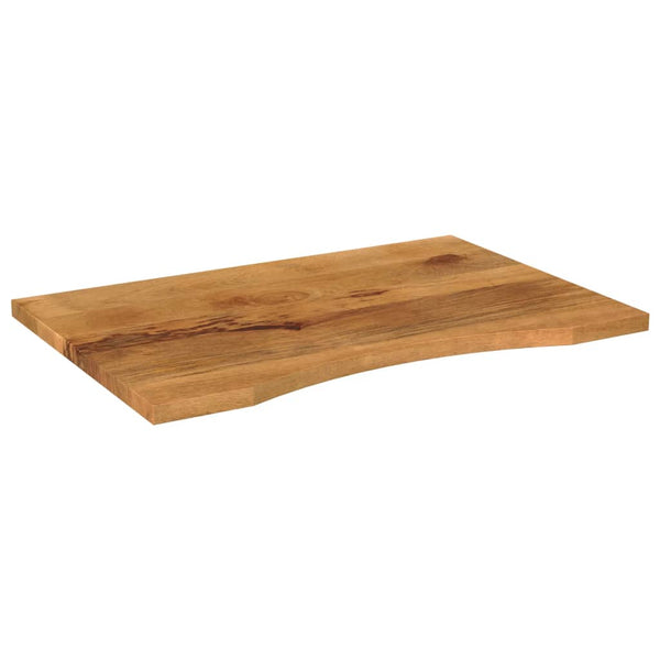 Tischplatte mit Bogen Erzsebet 100x50x2,5cm (raues Mangoholz)