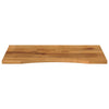 Tischplatte mit Bogen Erzsebet 100x50x2,5cm (raues Mangoholz)