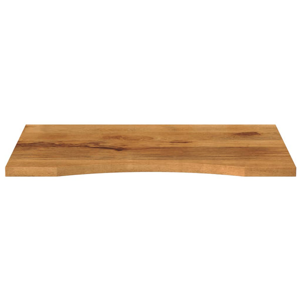 Tischplatte mit Bogen Erzsebet 100x50x2,5cm (raues Mangoholz)