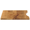Tischplatte mit Bogen Erzsebet 100x50x2,5cm (raues Mangoholz)