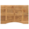Tischplatte mit Bogen Erzsebet 100x50x2,5cm (raues Mangoholz)