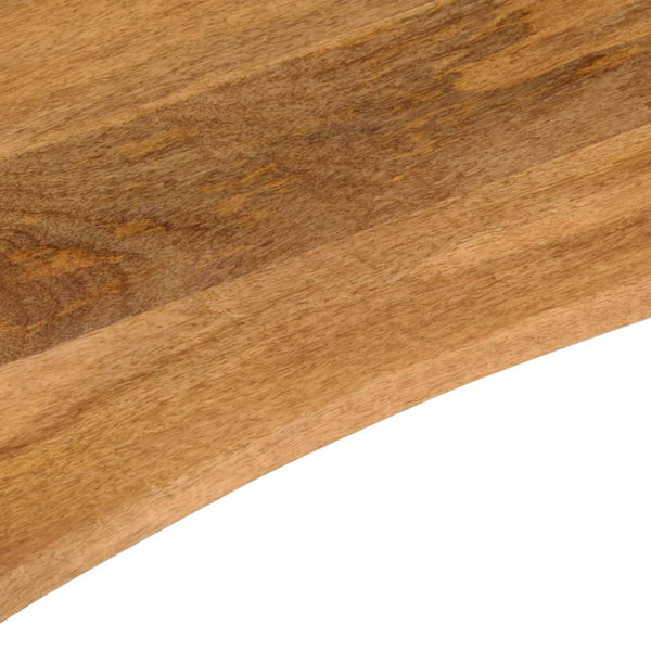 Tischplatte mit Bogen Erzsebet 100x50x2,5cm (raues Mangoholz)