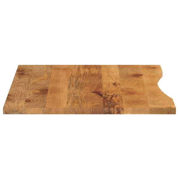 Tischplatte mit Bogen Capra 100x80x2,5cm (Mangoholz grob)