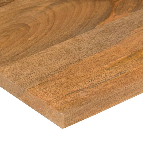 Tischplatte mit Bogen Capra 100x80x2,5cm (Mangoholz grob)