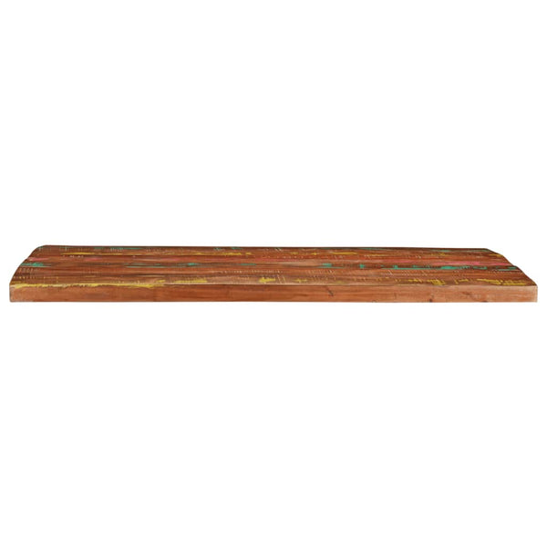 Tischplatte BxTxH 90x80x2,5cm (rechteckig Recycling-Massivholz)