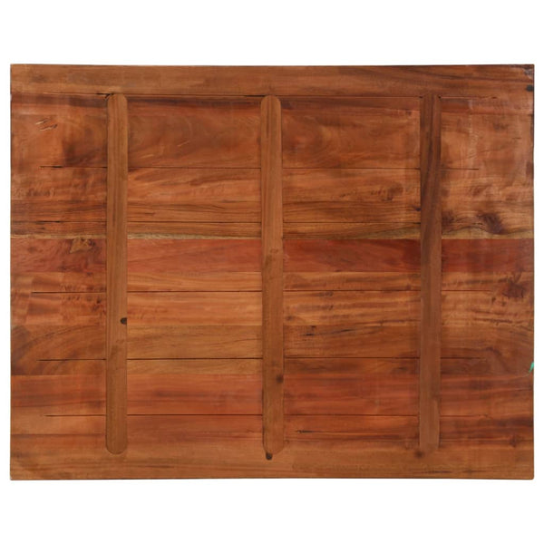 Tischplatte Dtr 100x80x2,5cm (rechteckig recyceltes Massivholz)