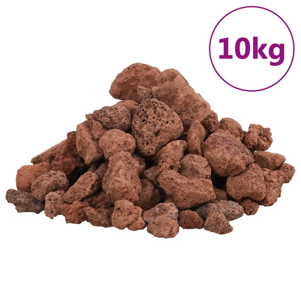 Rotes Lavagestein Vanelusa 1-2 cm (10 kg)