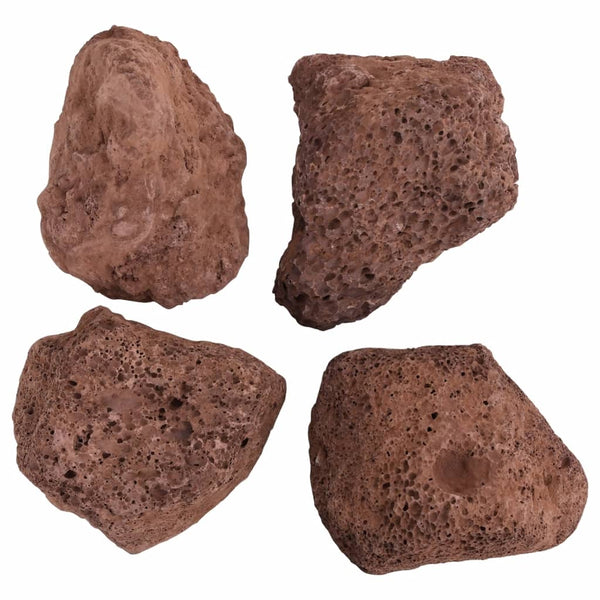 Rotes Lavagestein Vanelusa 10-30 cm (10 kg)