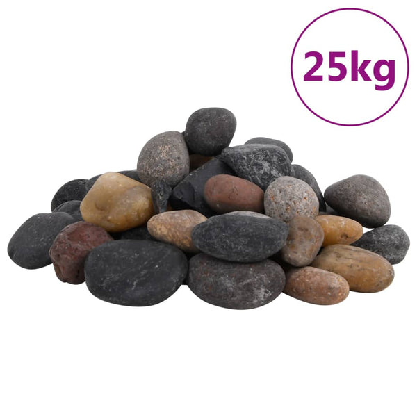 Mehrfarbige polierte Steine Darrian 5-8 cm (25 kg)